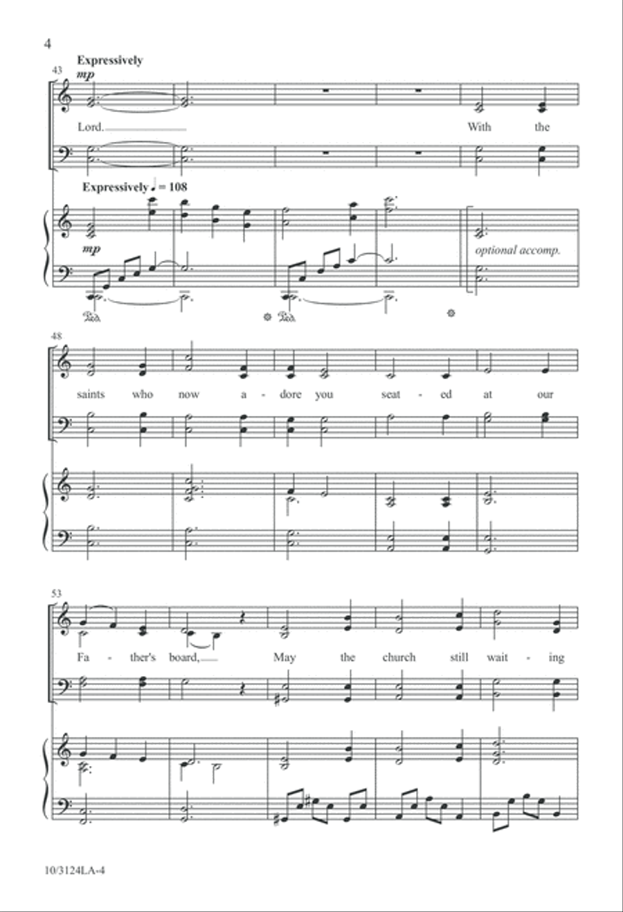 For This Bread, For This Wine 4-Part scores gallery preview page 4
