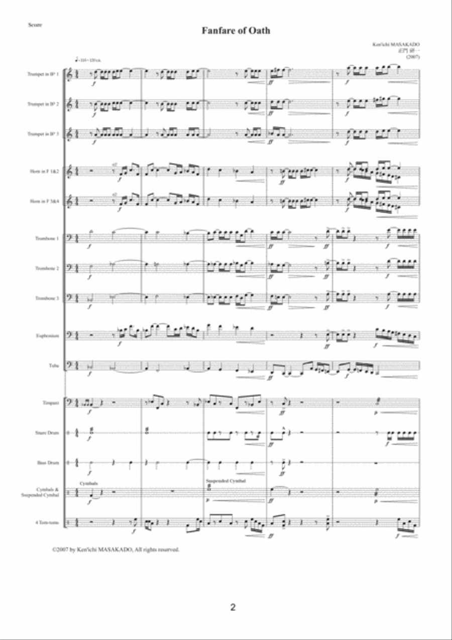 Fanfares for Celemony vol.1 (score & parts) Set of Parts scores gallery preview page 3