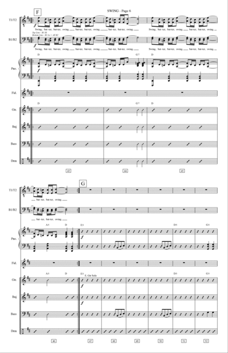 Swing Swing Violin scores gallery preview page 6