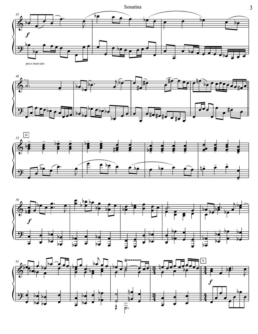 Sonatina Sonatina Piano Solo scores gallery preview page 3