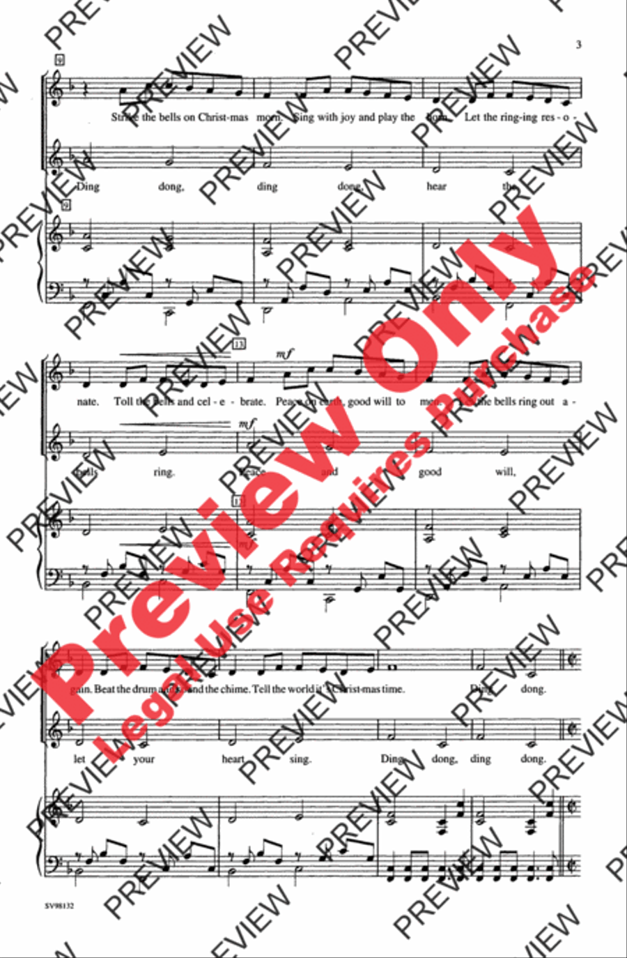 Canon of the Bells Canon of the Bells 2-Part scores gallery preview page 3