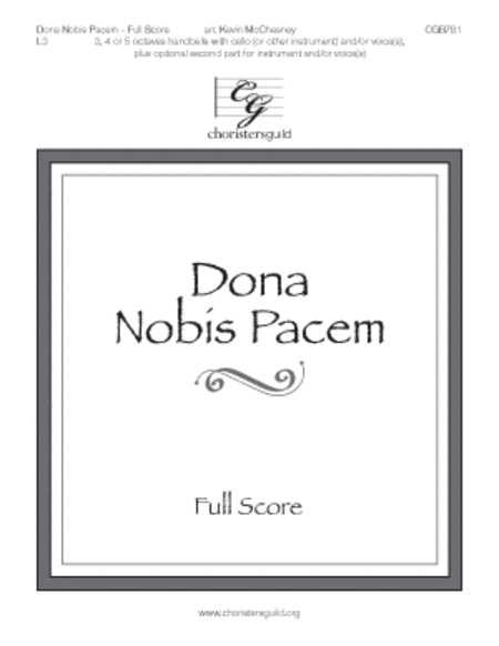 Dona Nobis Pacem - Full Score image number null