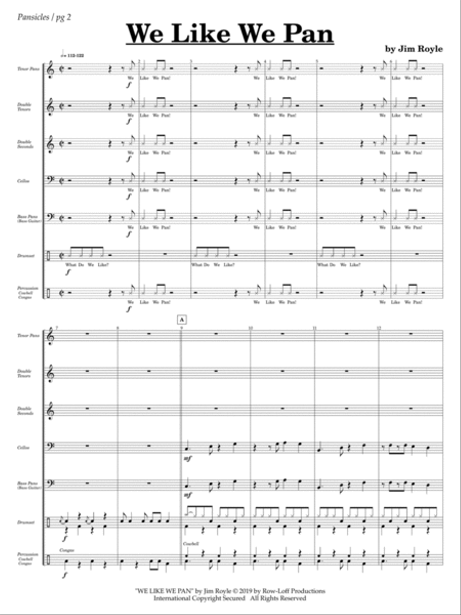 Pansicles - 7 Steel Pan Ensembles for 7 - 9 players Steel Pan scores gallery preview page 4