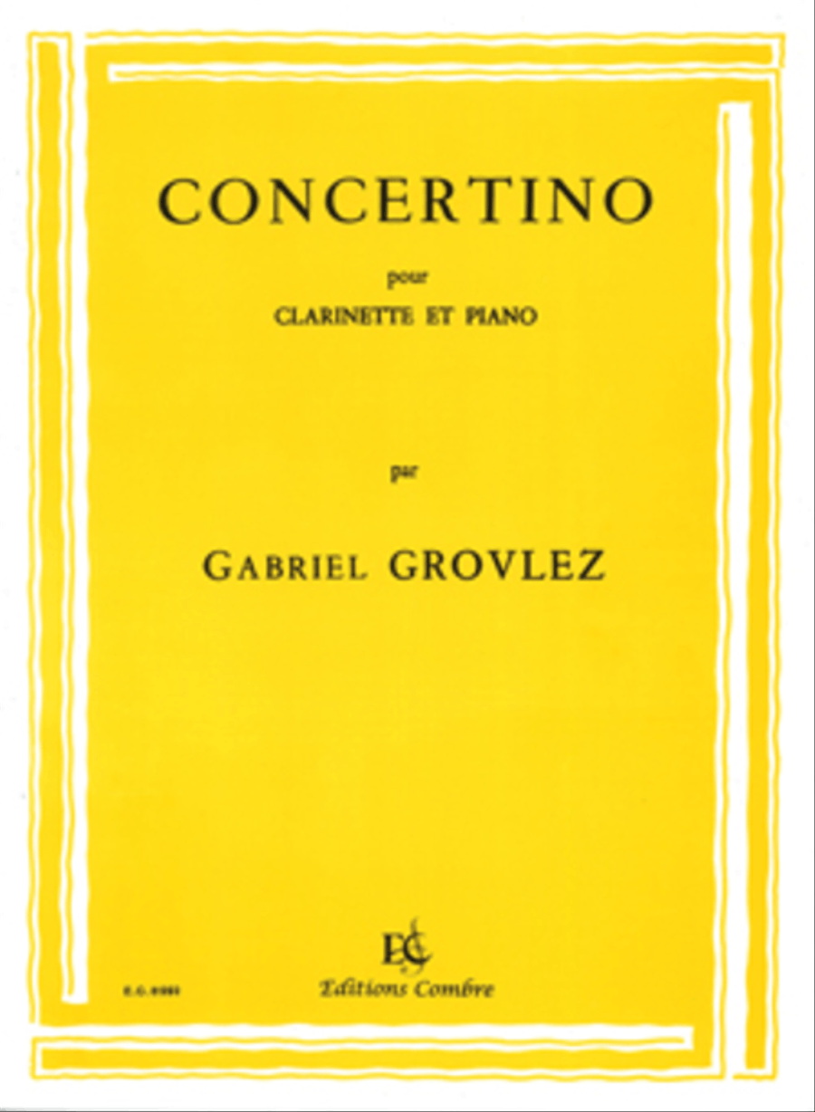 Concertino Concertino Clarinet Solo scores gallery preview page 1