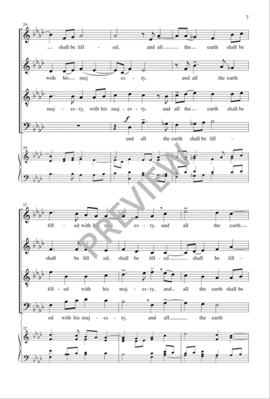 Blessed Be the Lord God Blessed Be the Lord God 4-Part scores gallery preview page 8