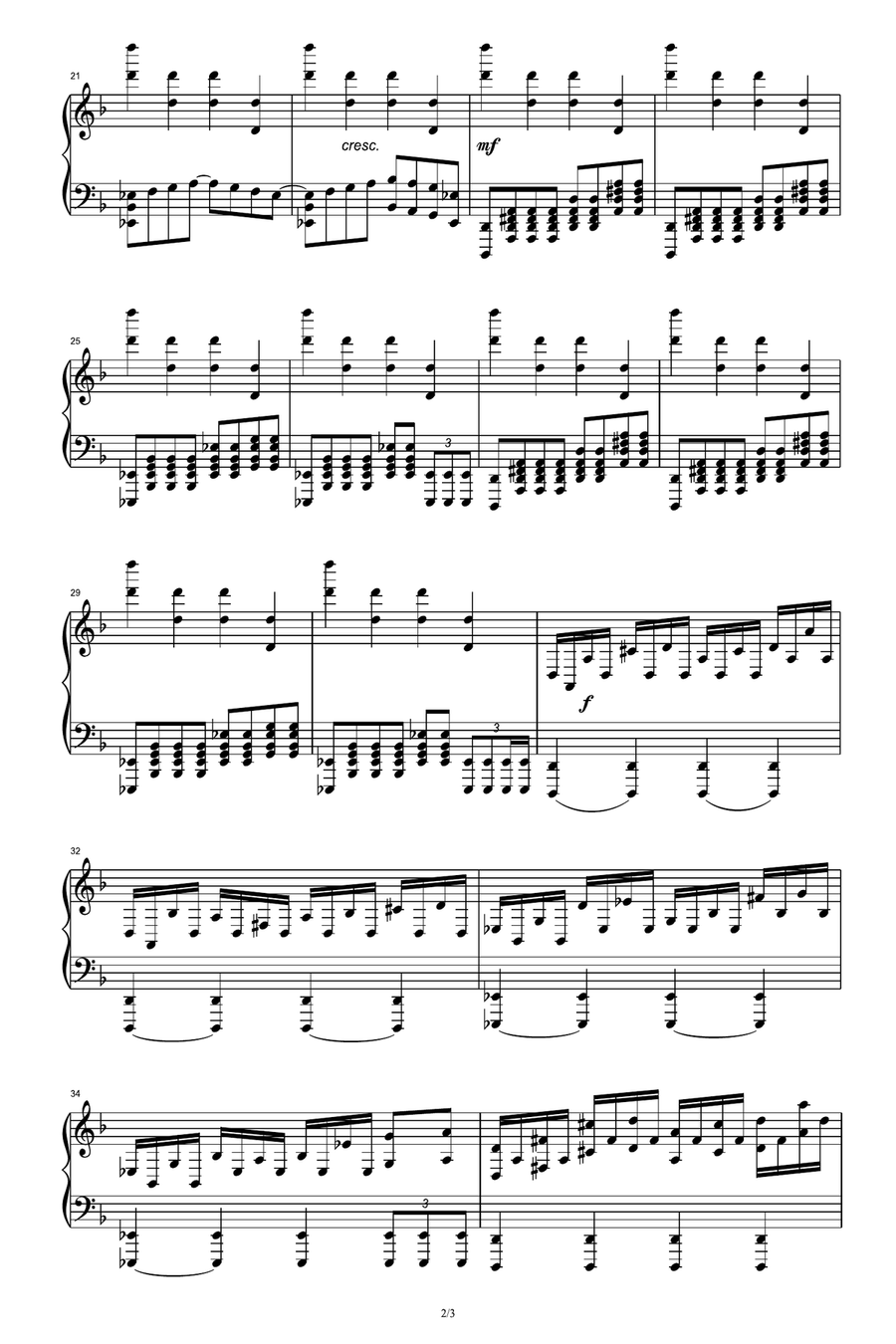 Paul's Dream Paul's Dream Piano Solo scores gallery preview page 2