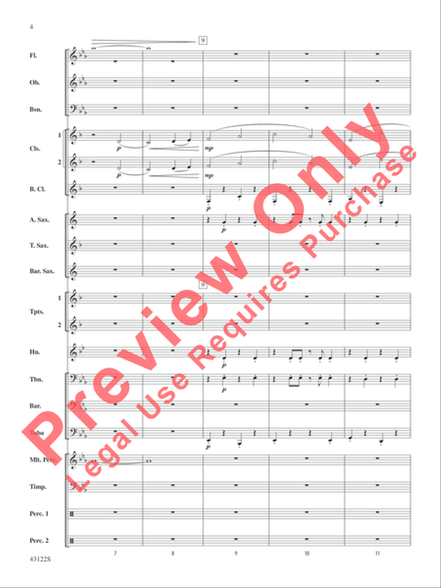 Clouds Concert Band scores gallery preview page 4