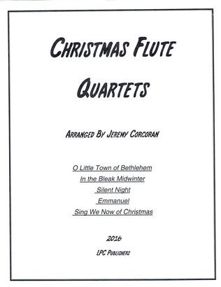 Book cover for 5 Christmas Carols for Flute Quartet