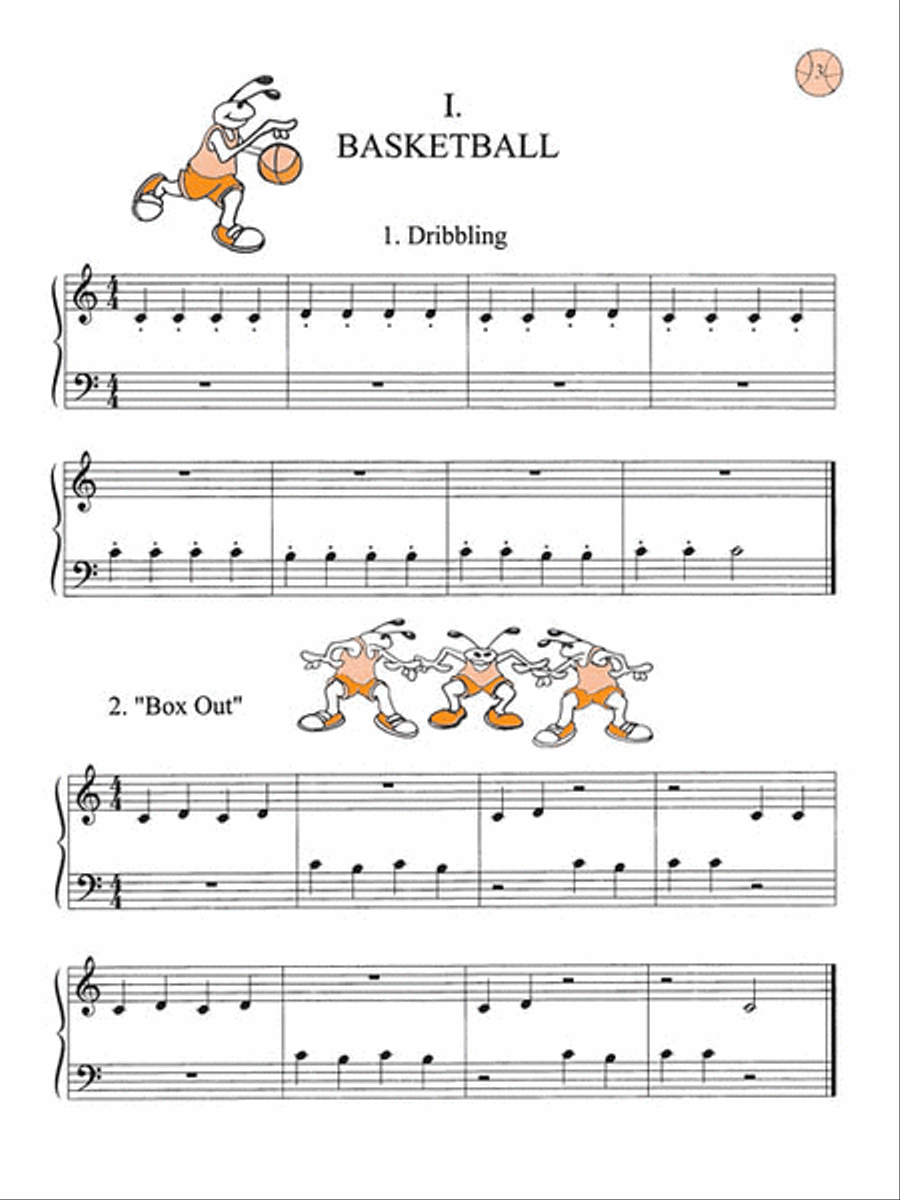 Sportacular Warm-Ups, Book 1 Easy Piano scores gallery preview page 4