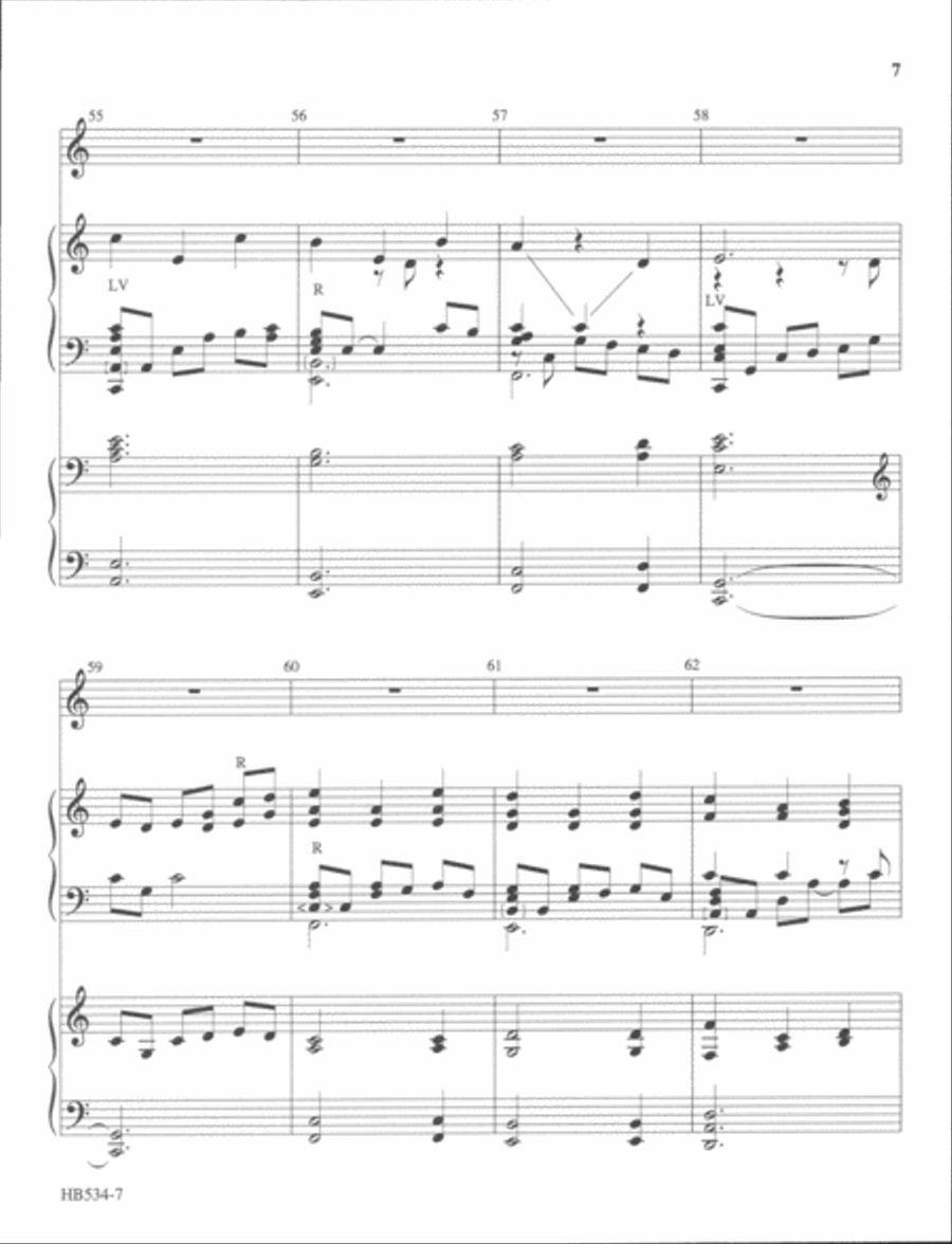 Candlelight Noel - full score Handbell Choir scores gallery preview page 7