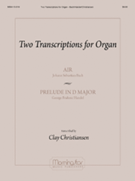 Two Transcriptions for Organ: Air and Prelude image number null