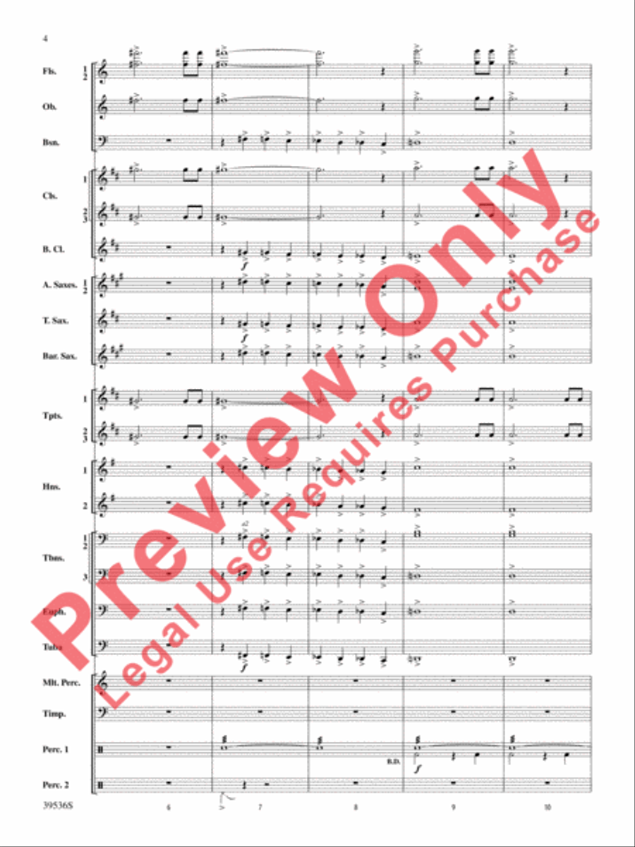 Screamers! Screamers! Concert Band scores gallery preview page 5