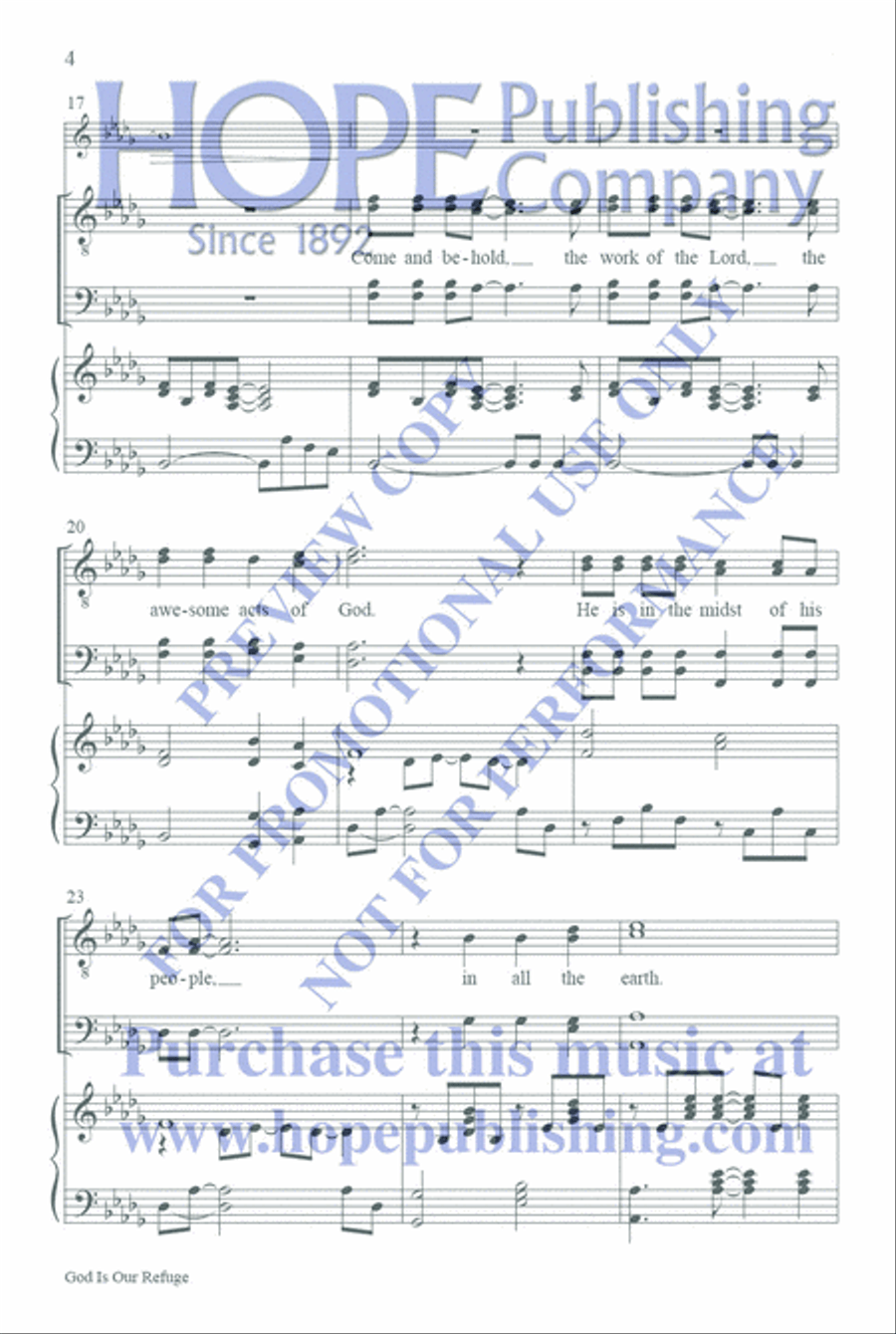 God Is Our Refuge TTBB scores gallery preview page 5