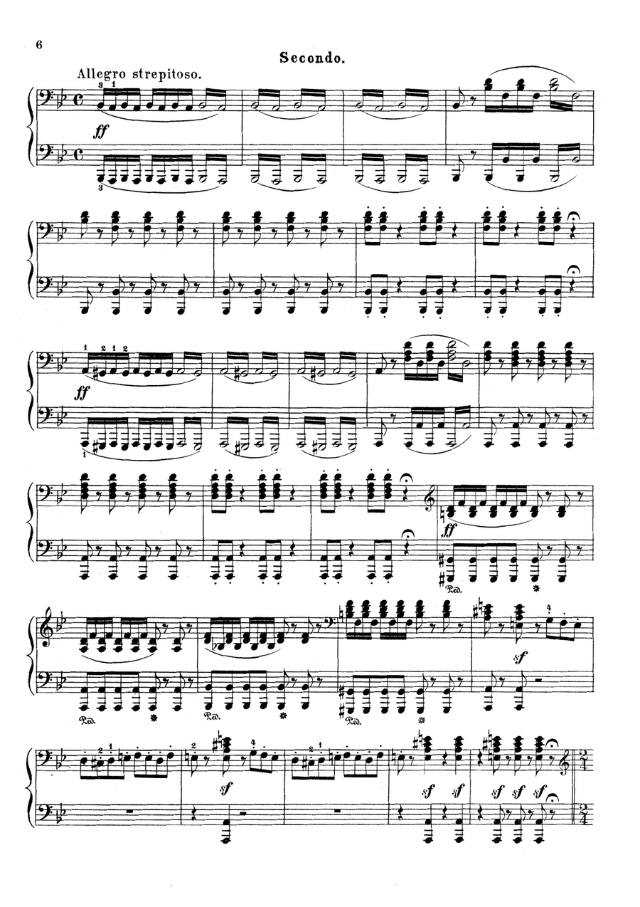 Suppe Poet and Peasant Overture, for piano duet(1 piano, 4 hands), PS821 1 Piano, 4-Hands scores gallery preview page 5