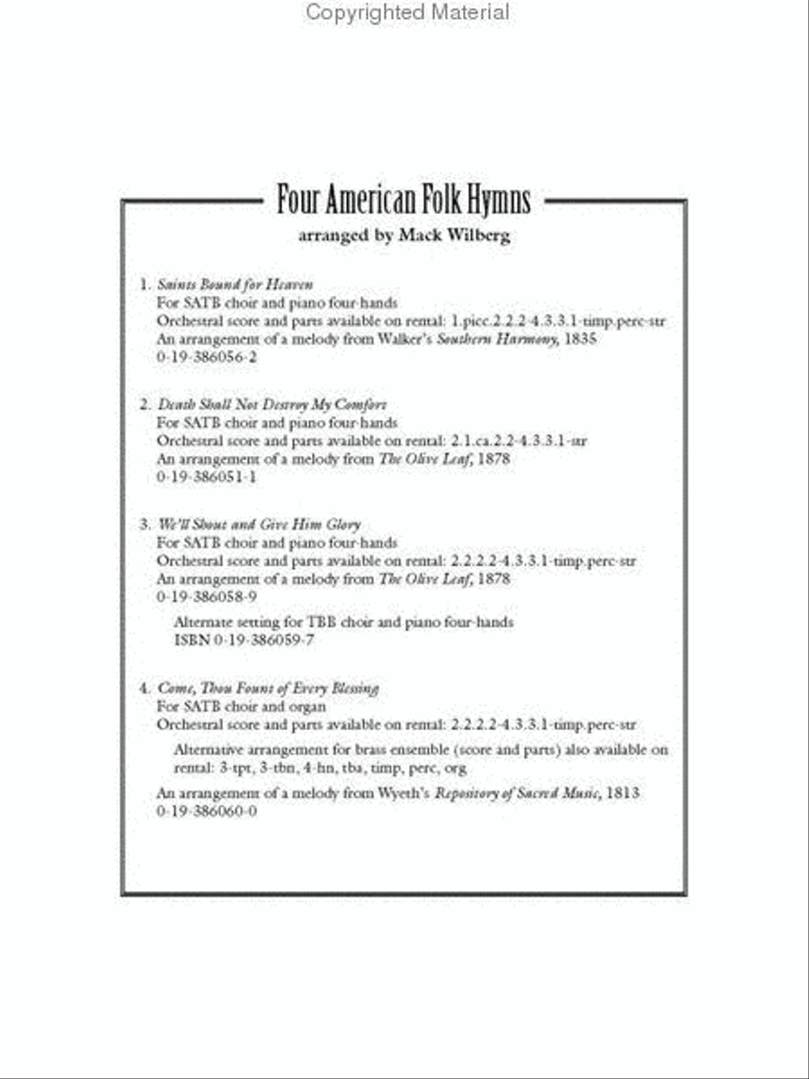 Saints bound for heaven 4-Part scores gallery preview page 2