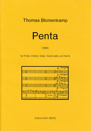 Penta für Flöte, Violine, Viola, Violoncello und Harfe (1996)