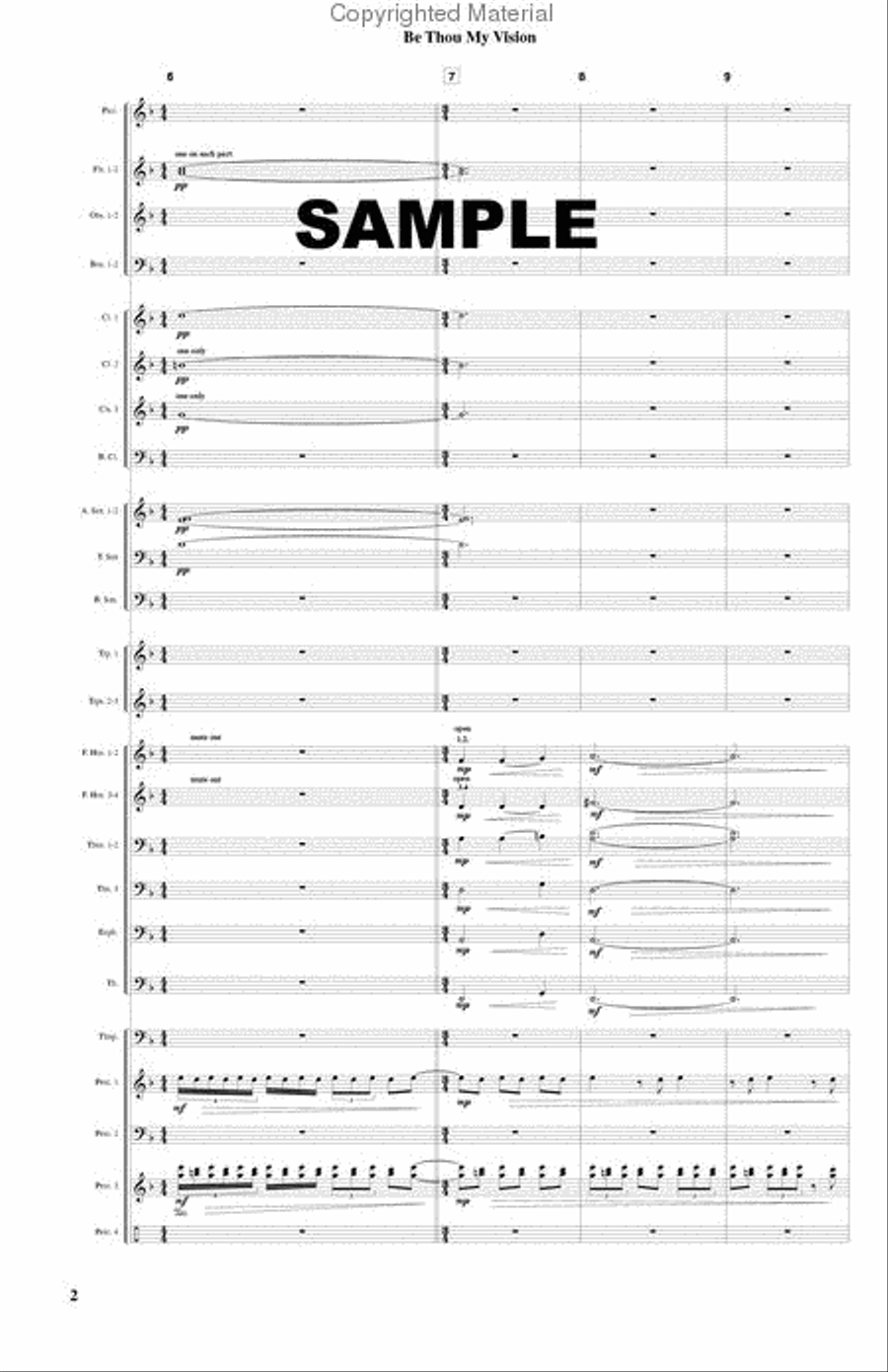 Be Thou My Vision Concert Band scores gallery preview page 3