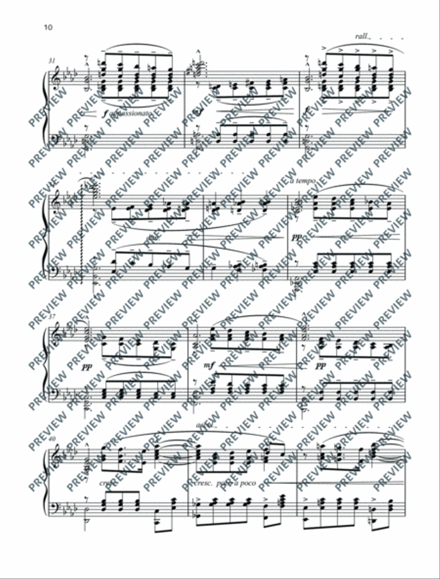 Three Fours Piano Solo scores gallery preview page 11