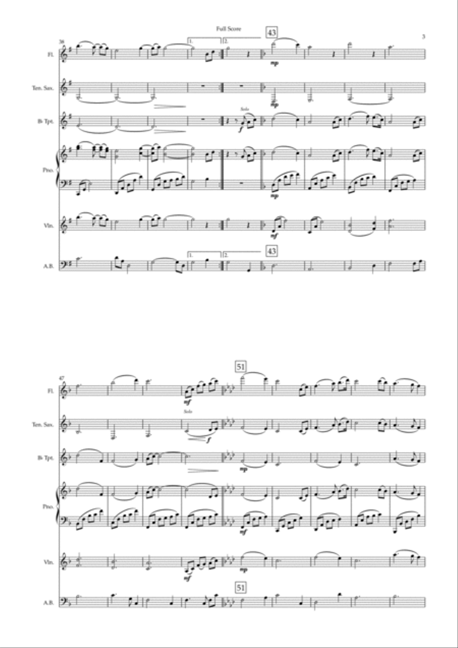 It Is You (i Have Loved) Small Ensemble scores gallery preview page 3