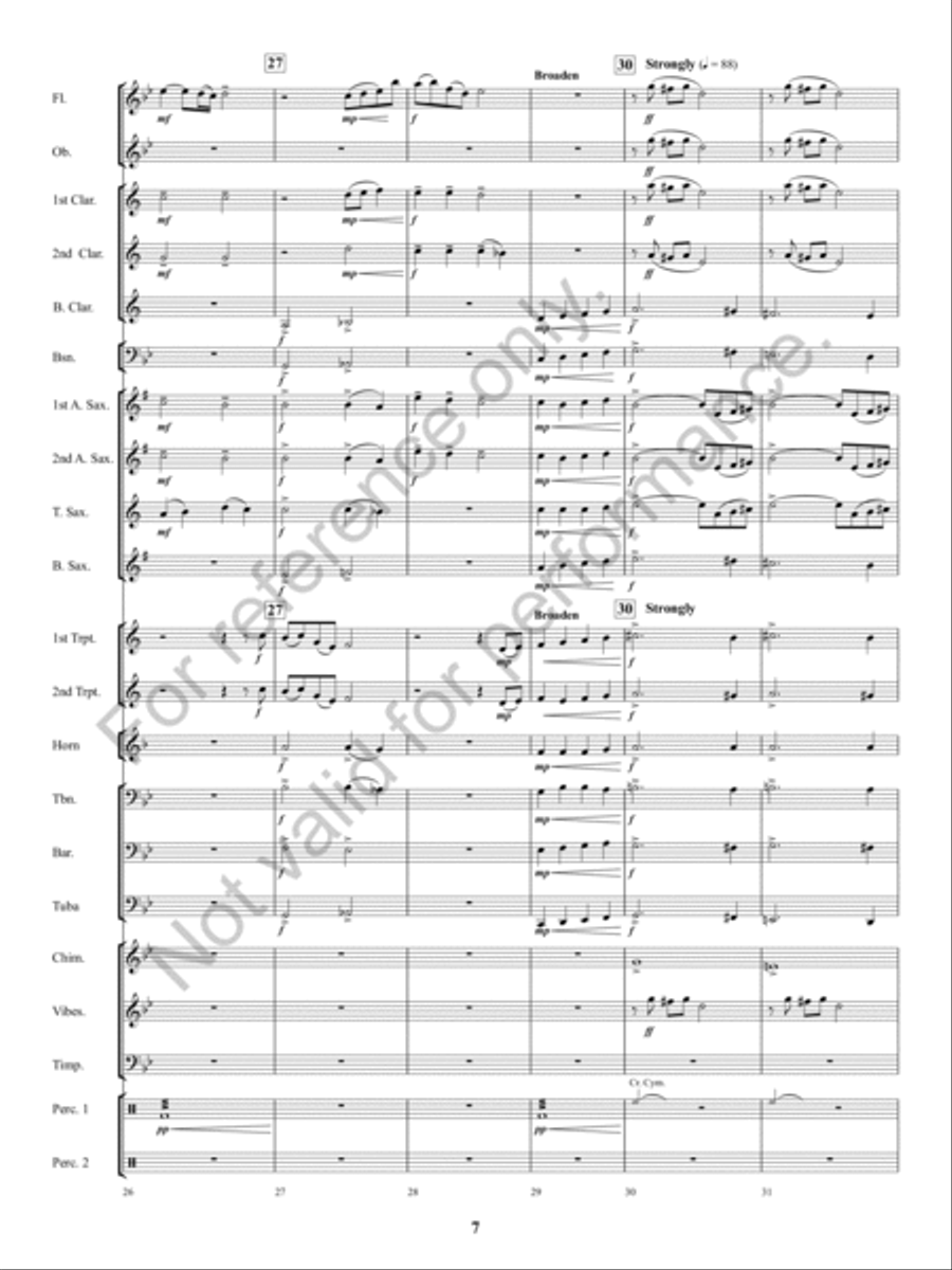 A Spirit Eternal Concert Band scores gallery preview page 6