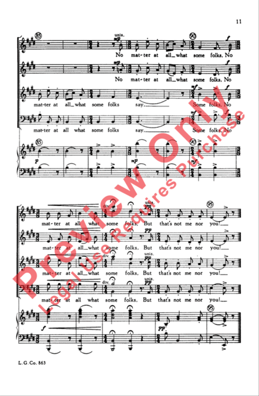 Some Folks 4-Part scores gallery preview page 11