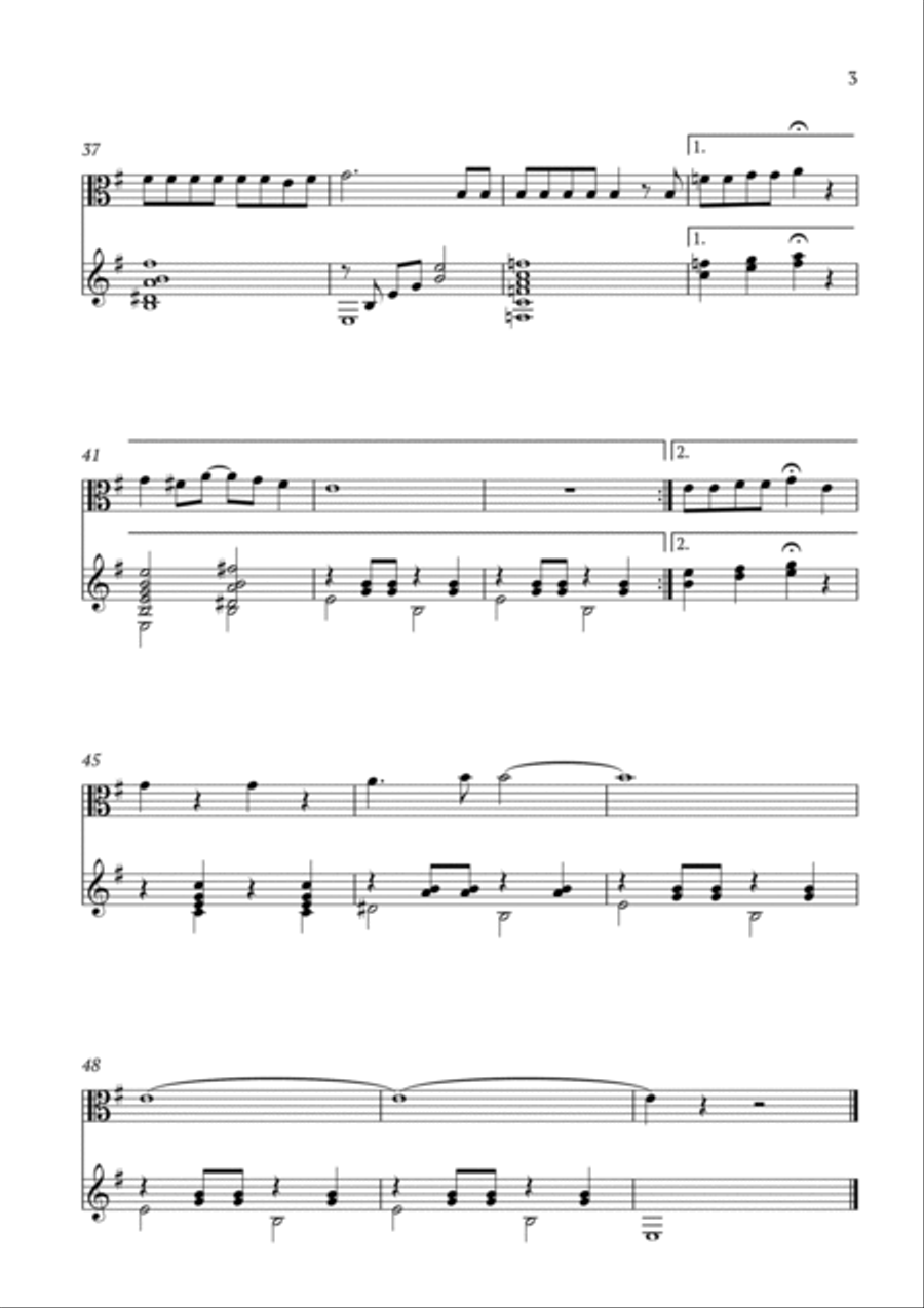 Poor Unfortunate Souls String Duet scores gallery preview page 3