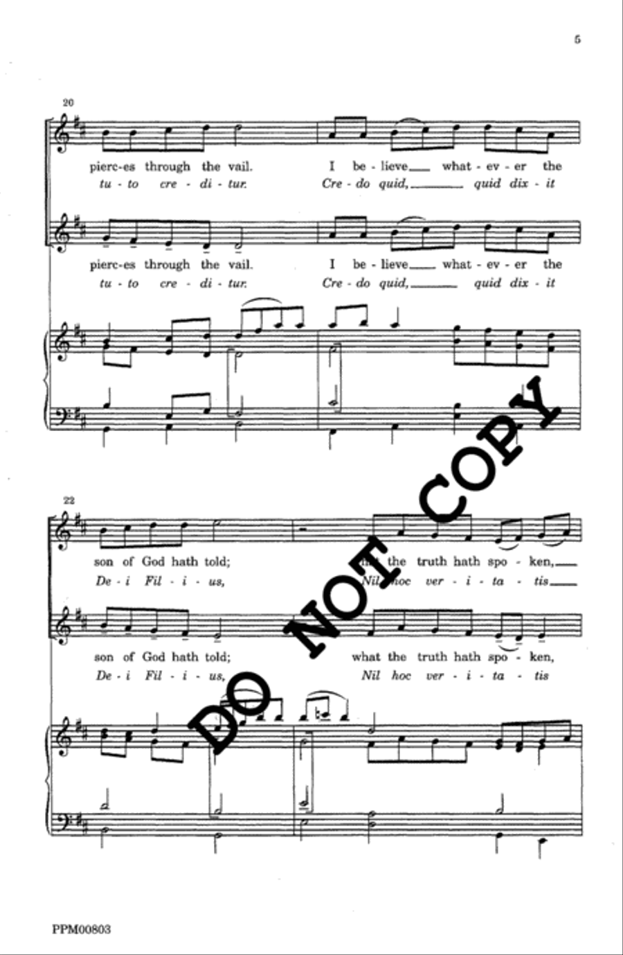 Humbly I Adore Thee/Adoro Devote TB scores gallery preview page 6