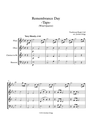 Remembrance Day. 'Taps' (Wind Quartet)