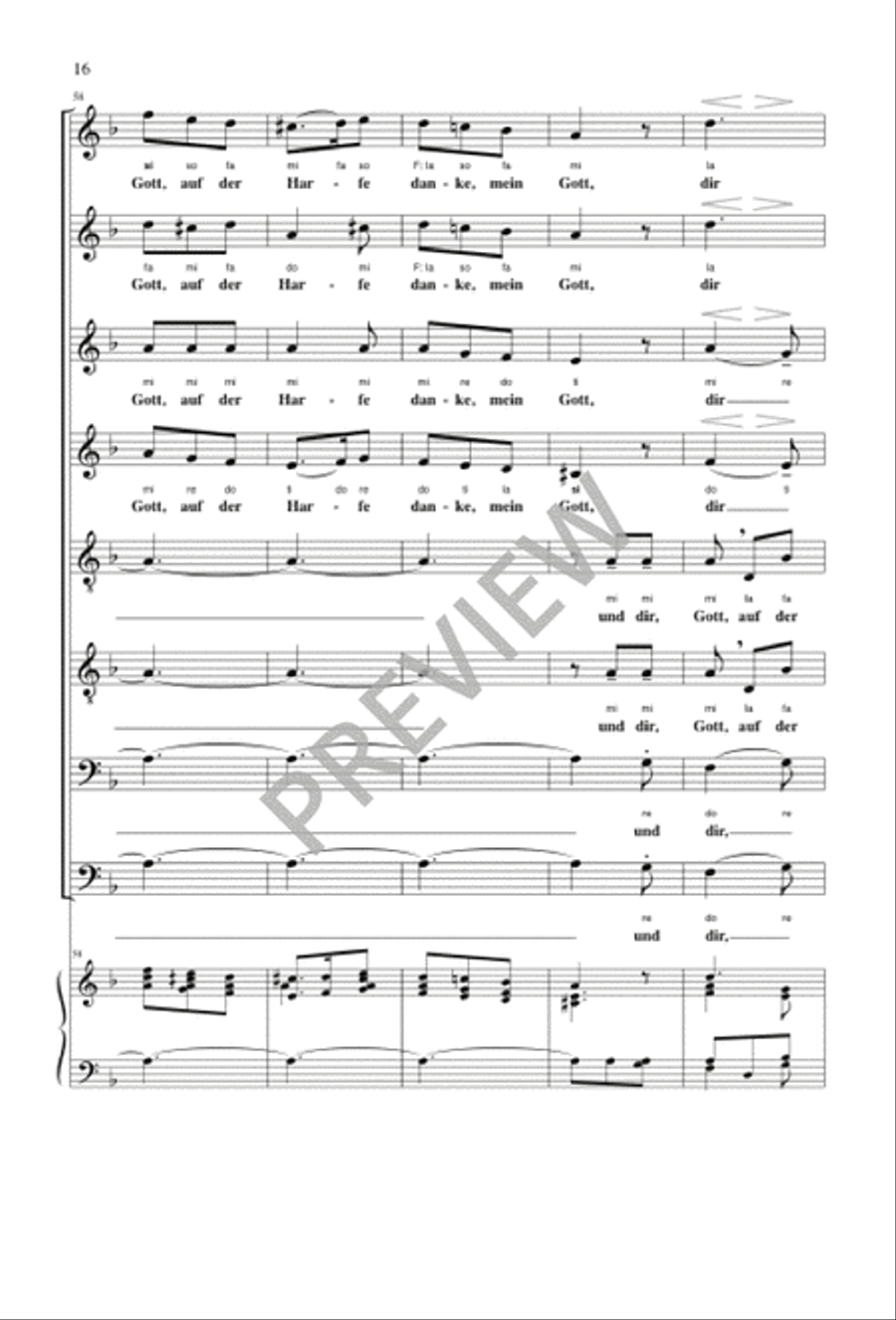 Richte mich, Gott SSAATTBB scores gallery preview page 16