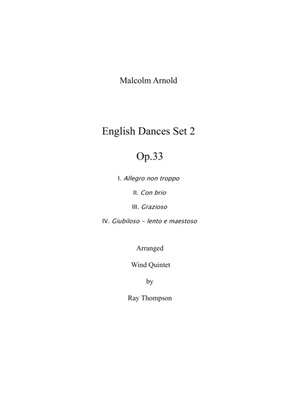 Book cover for English Dances, Set 2, Op. 33: No. 4. Giubiloso - Lento E Maestoso