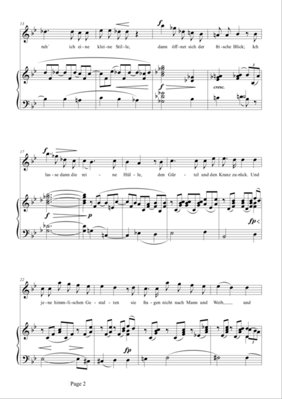 Schumann-So laßt mich scheinen,bis ich werde,Op.98a No.1 in B♭ Major Voice scores gallery preview page 3