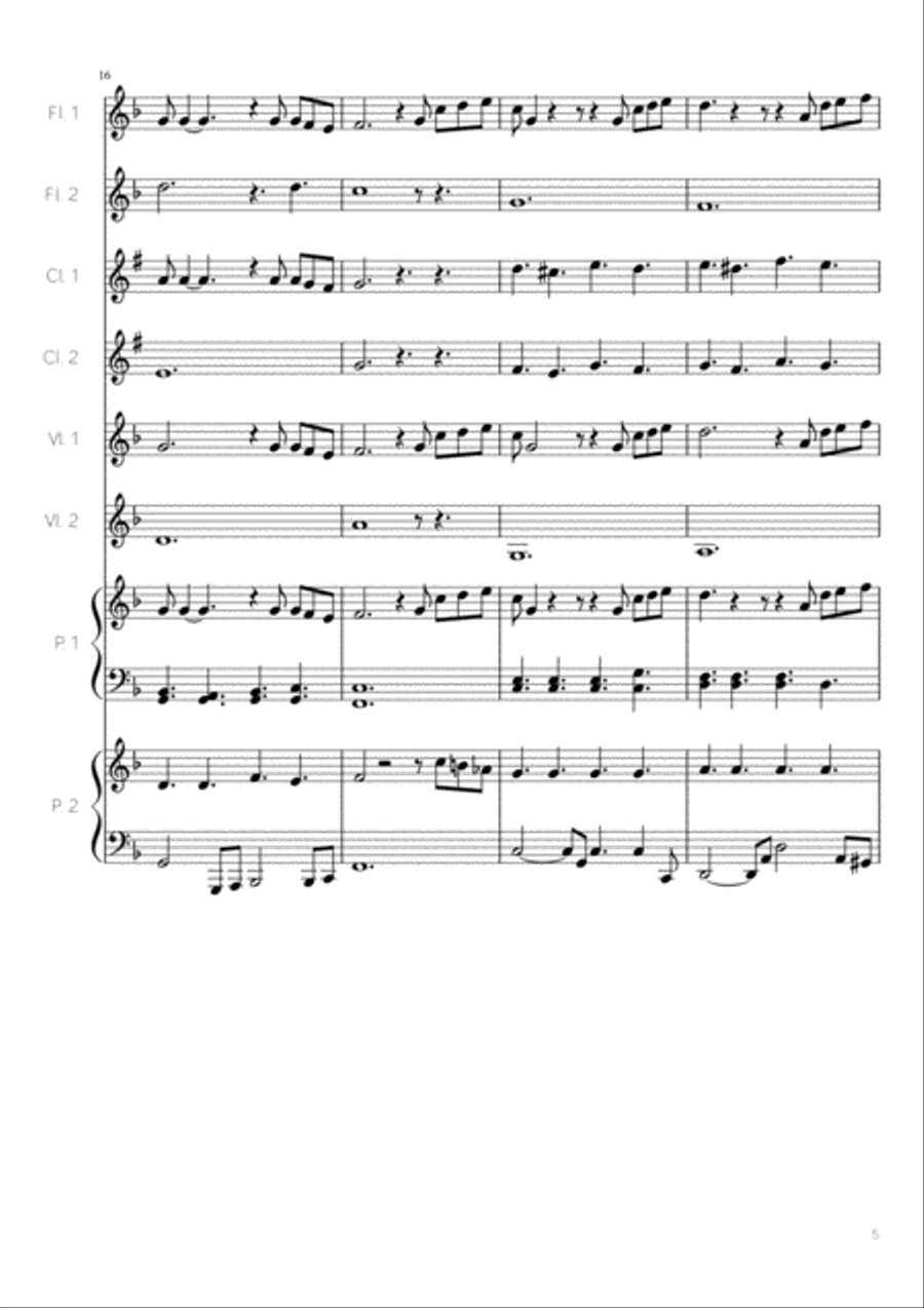 Happy Xmas (War Is Over) Happy Xmas (War Is Over) Clarinet scores gallery preview page 5