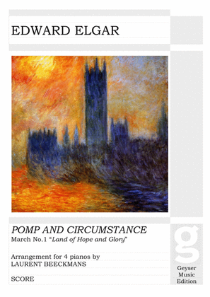 Book cover for Elgar - Pump and Circumstance - 4 pianos
