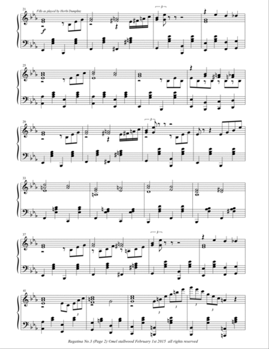 Ragatina No.3 (The Cordless Vacuum) Piano Solo scores gallery preview page 2