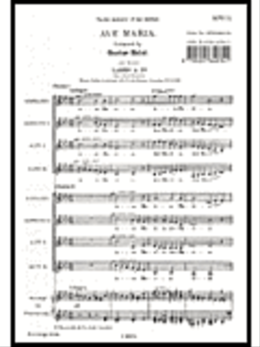 Gustav Holst: Ave Maria (SSAA) SSAA scores gallery preview page 1
