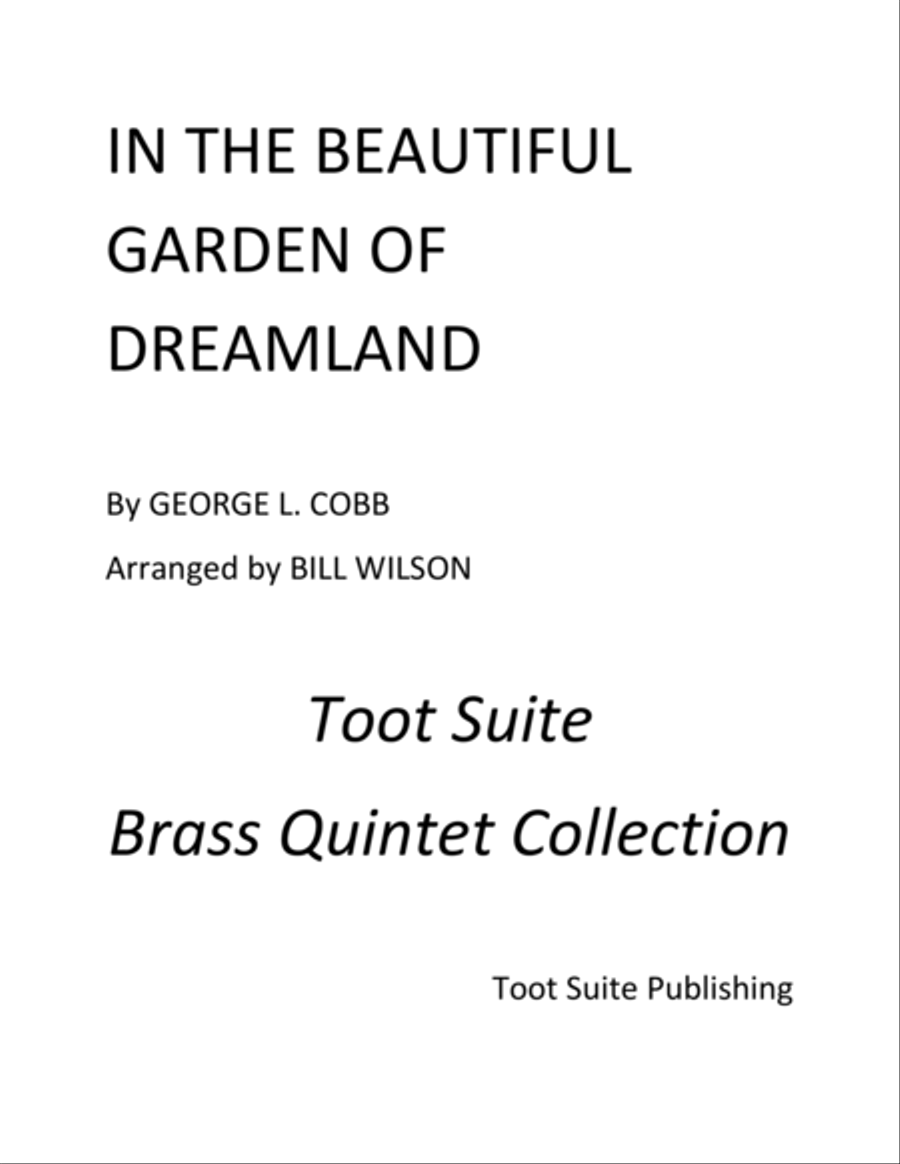In the Beautiful Garden of Dreamland Brass Quintet scores gallery preview page 1