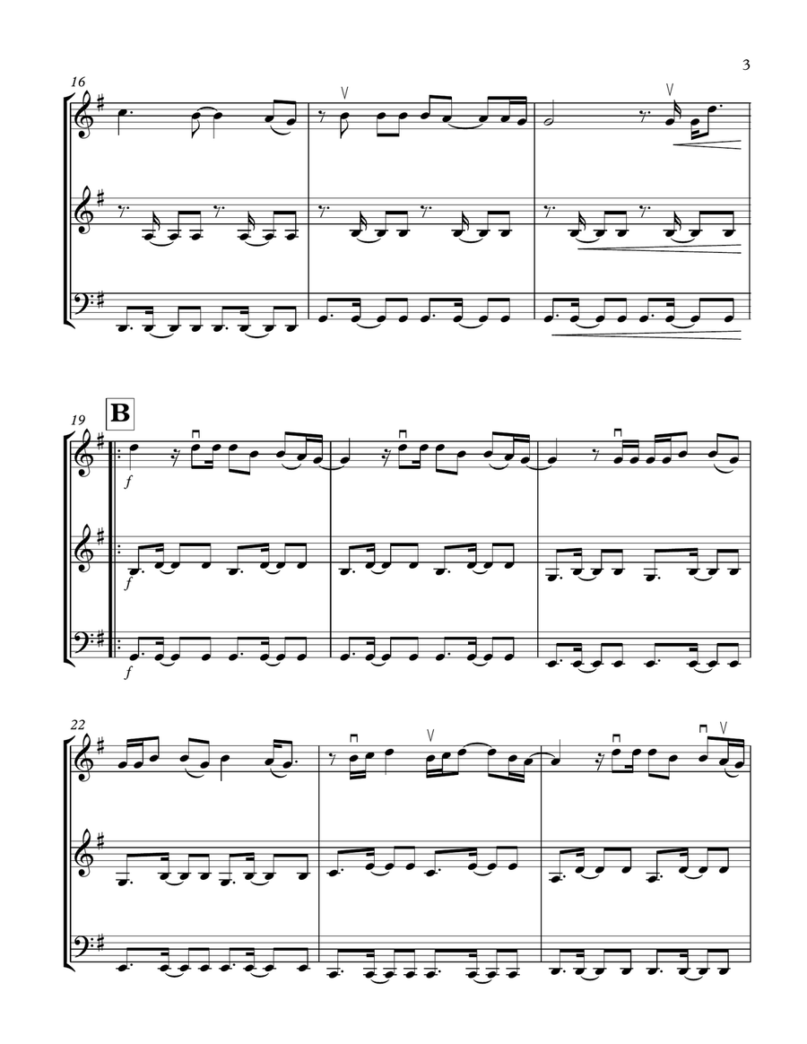 I Don't Care String Trio scores gallery preview page 3