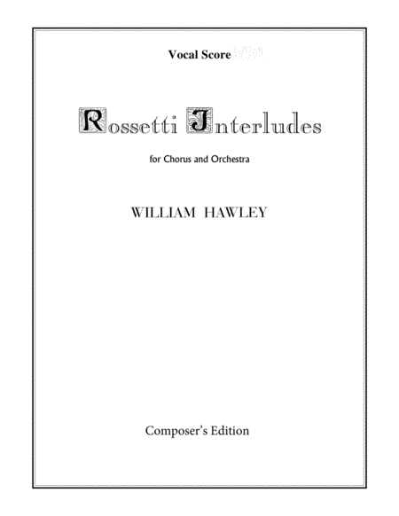 Rossetti Interludes (Vocal Score) image number null