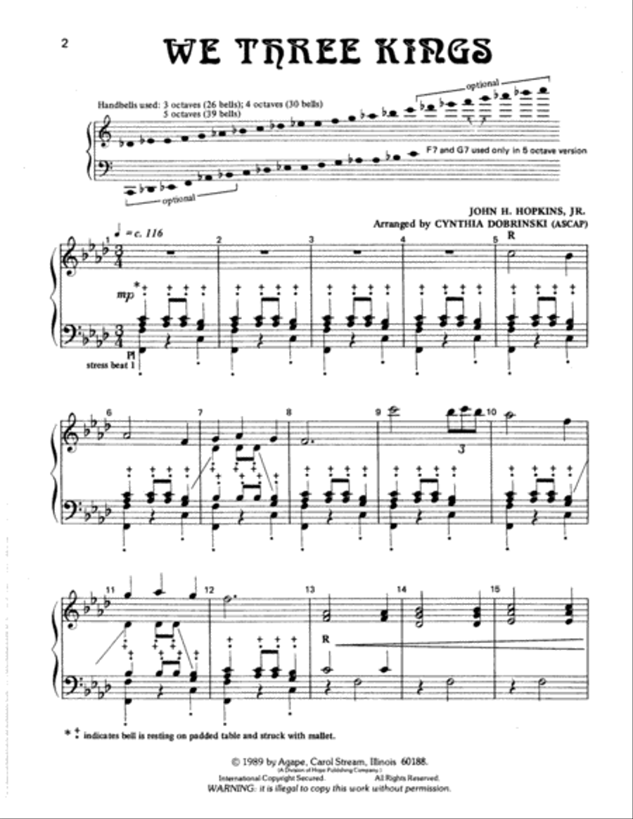 We Three Kings 5-Octaves scores gallery preview page 2