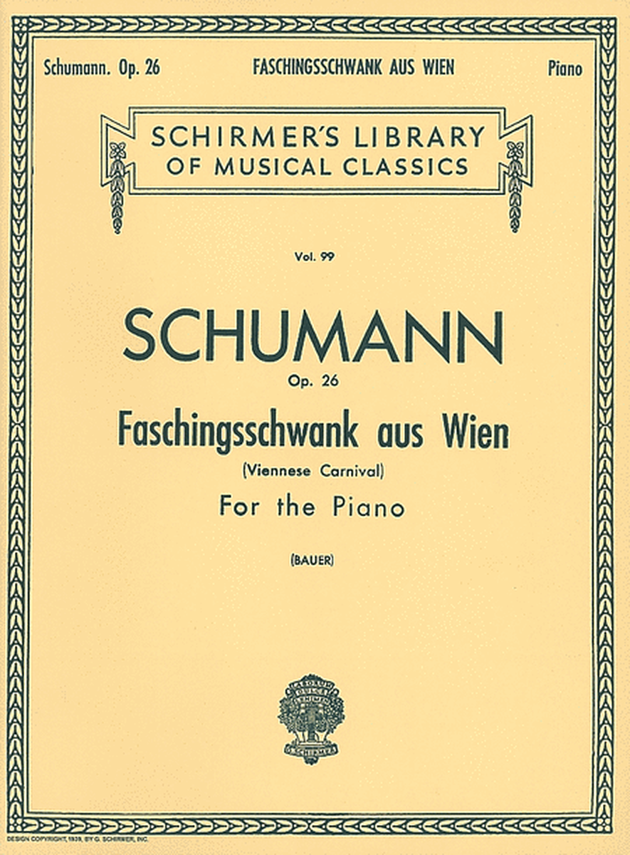 Faschingsschwank Aus Wien, Op. 26 (Carnival de Vienne)