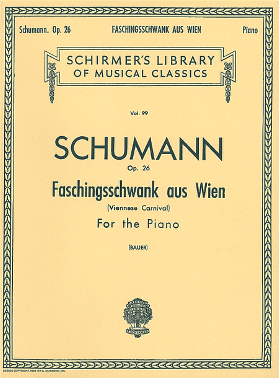 Faschingsschwank Aus Wien, Op. 26 (Carnival de Vienne) Piano Solo scores gallery preview page 1