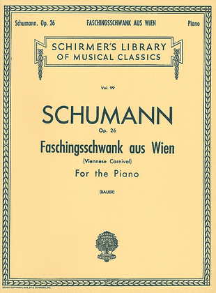 Book cover for Faschingsschwank Aus Wien, Op. 26 (Carnival de Vienne)