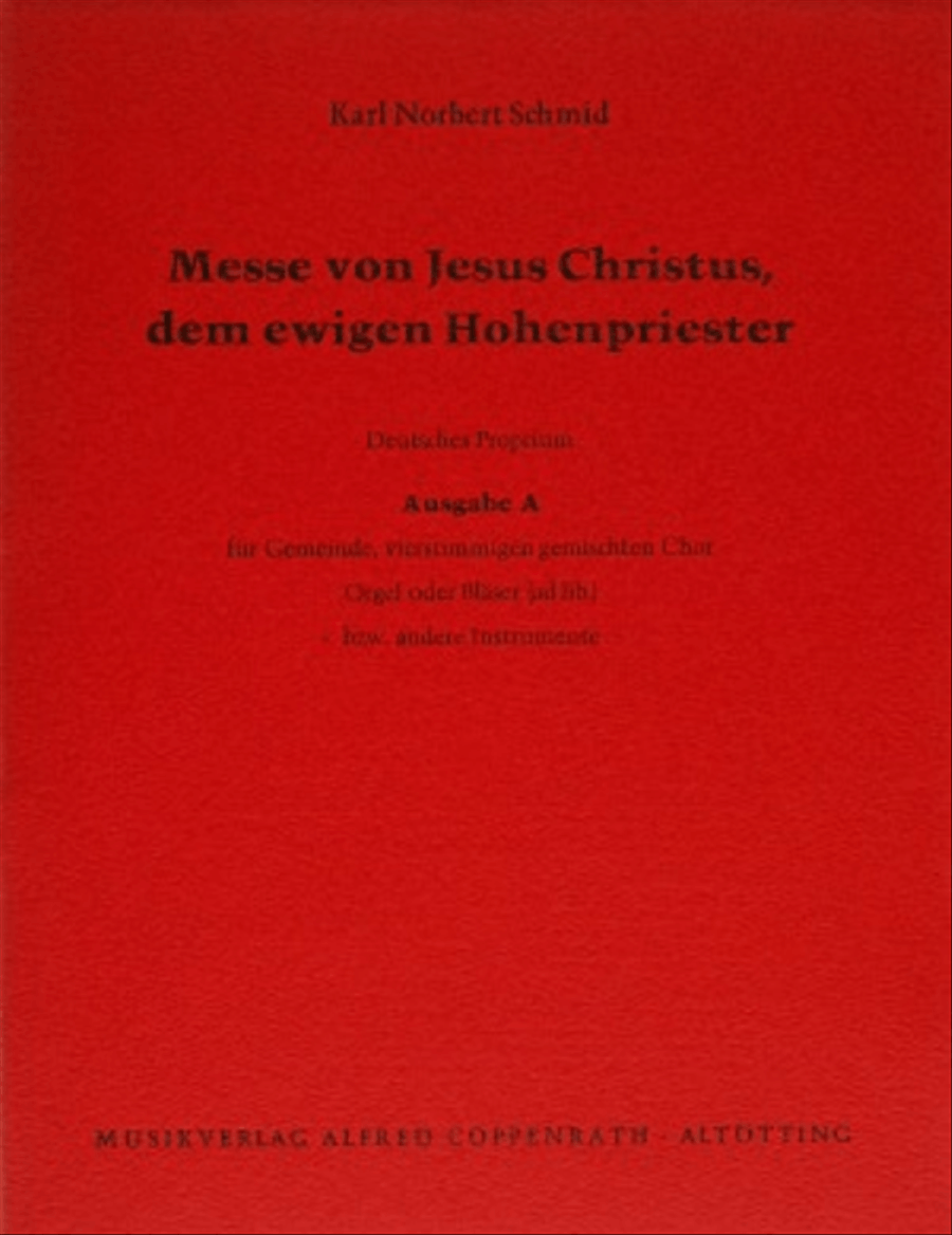 Messe von Jesus Christus, dem ewigen Hohenpriester 4-Part scores gallery preview page 1