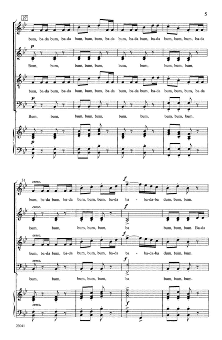 William Tell Overture A Cappella scores gallery preview page 4
