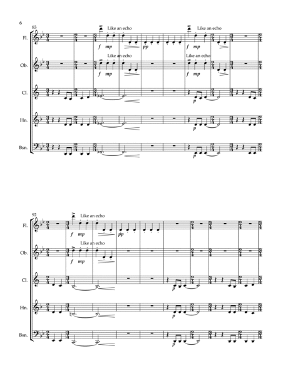 The Book Of Boba Fett Main Title Theme Woodwind Quintet scores gallery preview page 6