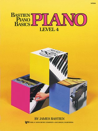 Book cover for Bastien Piano Basics, Level 4, Piano