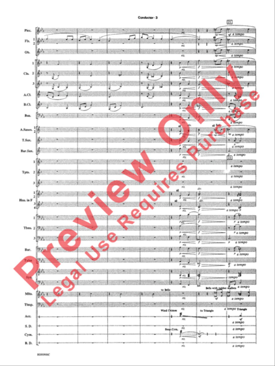 Precious Lord, Take My Hand Concert Band scores gallery preview page 6