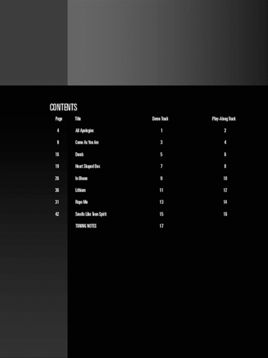 Nirvana Electric Guitar scores gallery preview page 2