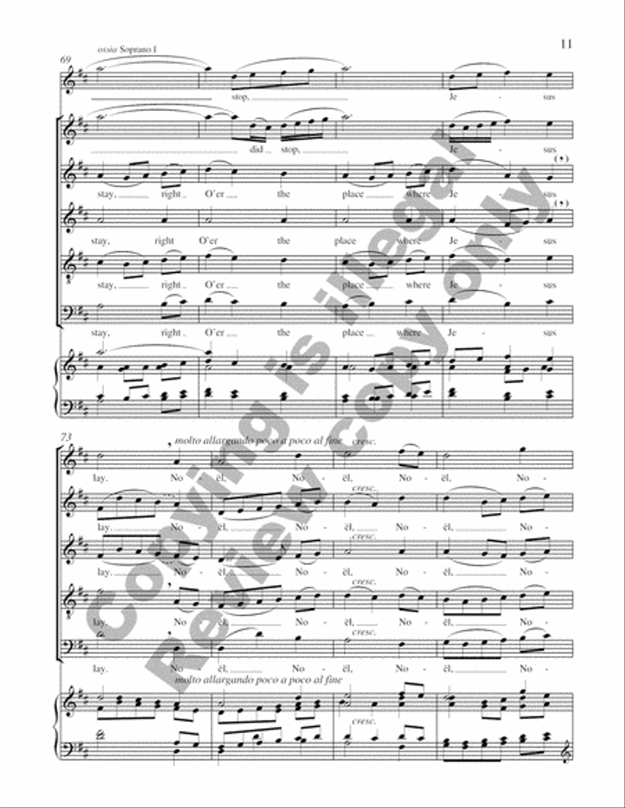 Carols of the Nativity: 5. The First Noel SSATB scores gallery preview page 13