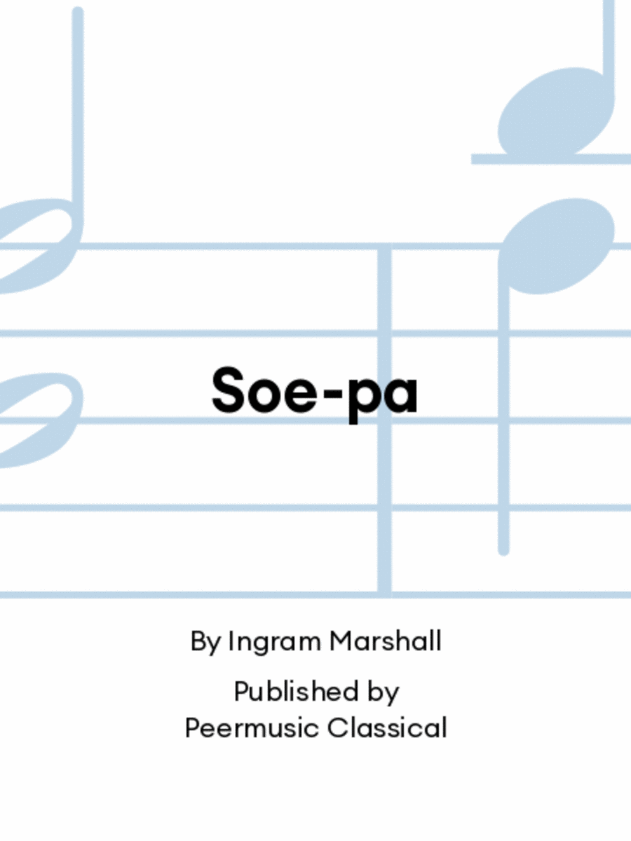 Soe-pa Soe-pa CD scores gallery preview page 1